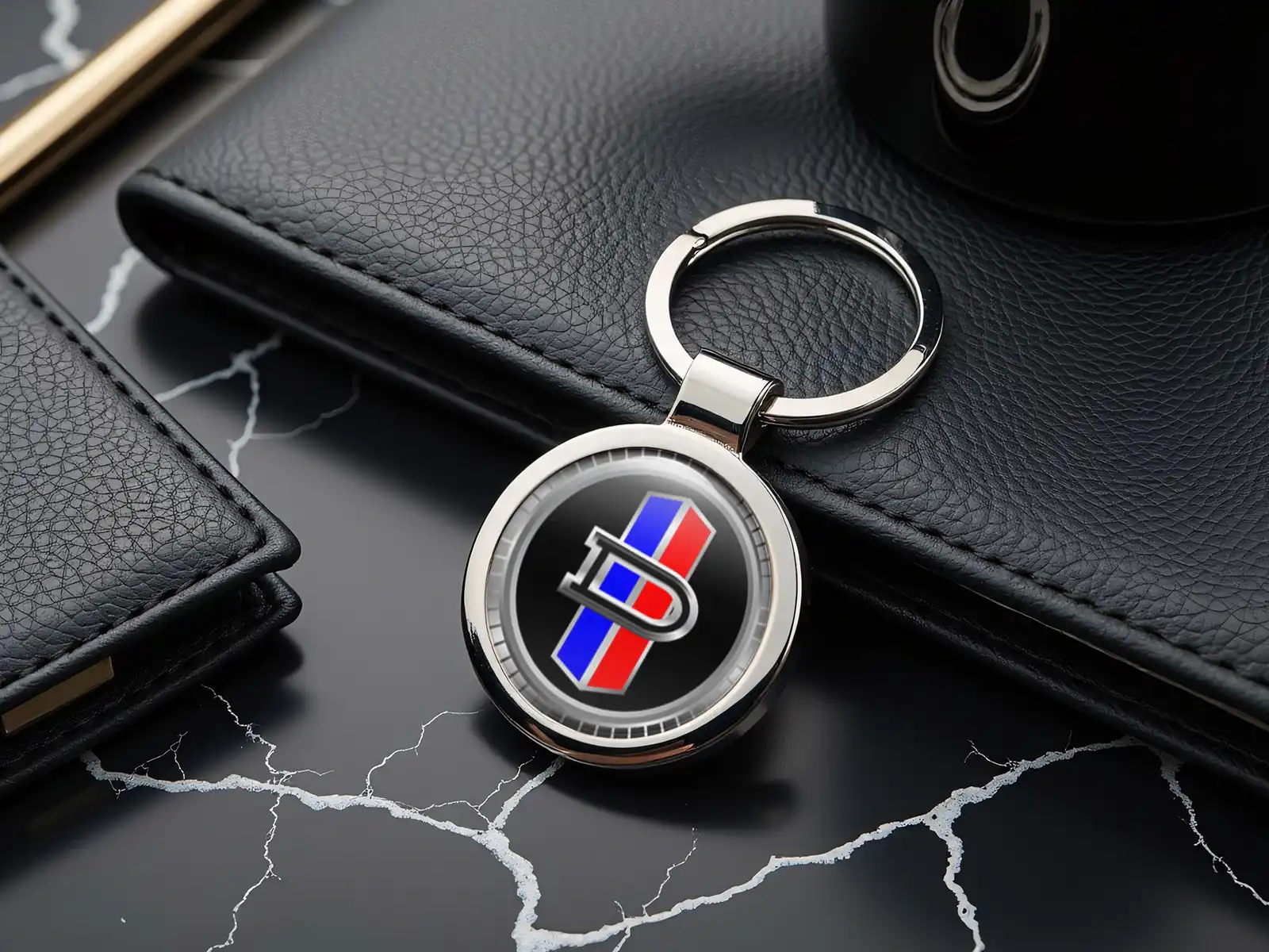 Datsun Portachiavi Personalizzato Stile con Foto Bombata